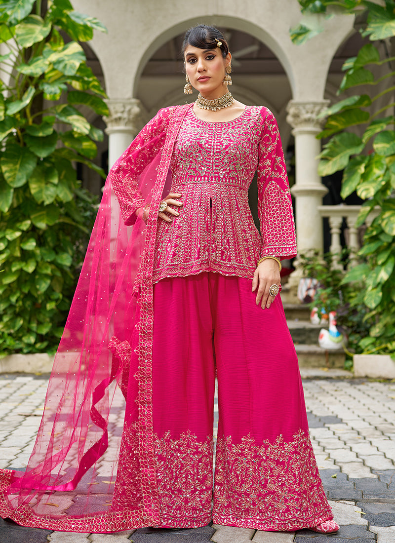 Buy Peplum Sharara Suit In USA
