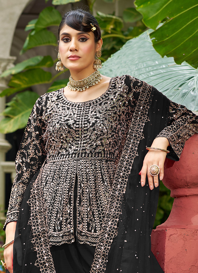 Buy Peplum Sharara Suit 