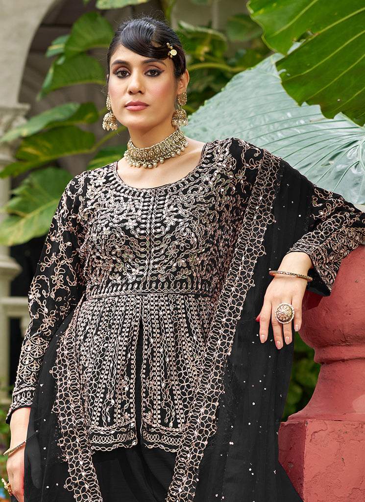 Buy Peplum Sharara Suit 