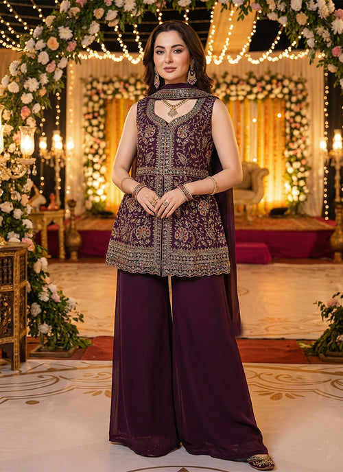 Buy Peplum Palazzo Suit 