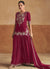 Magenta Short Kurti And Sharara