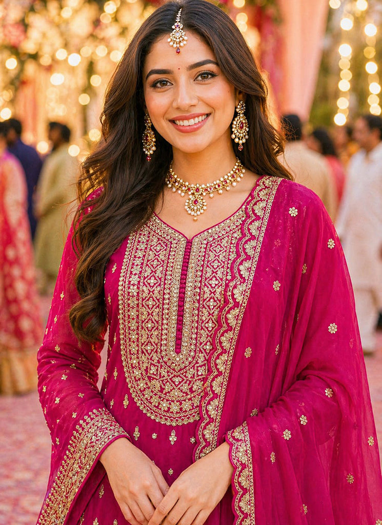 Buy Rani Pink Sharara Suit