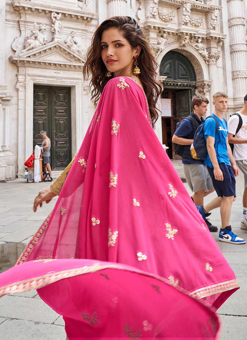 Buy Anarkali Sharara Suit In USA