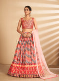 Rouge Red Multi Embroidered Traditional Lehenga Choli