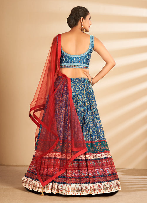 Blue Lehenga Choli