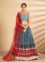 Blue Multi Embroidered Traditional Lehenga Choli