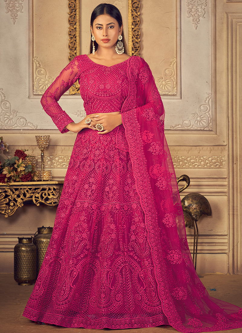 Buy Net Lehenga Choli Online in Different Designs