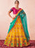 Yellow And Pink Multi Embroidered Traditional Lehenga Choli