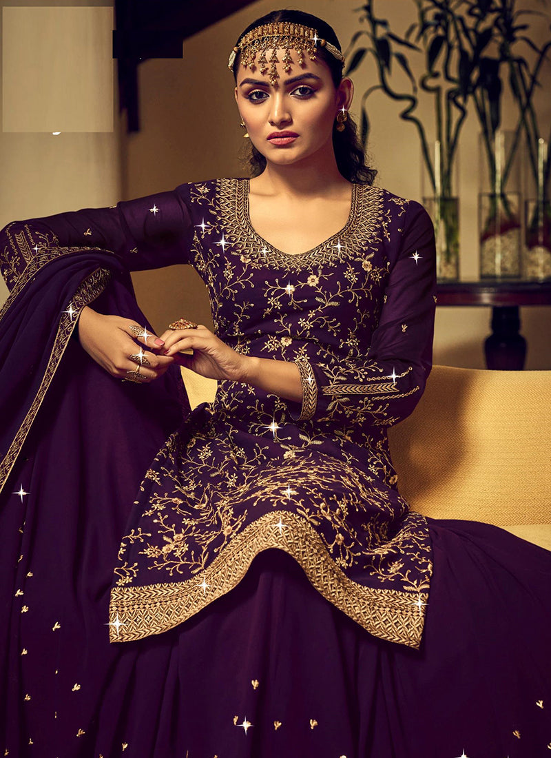 Buy Coral Peach Lehenga Choli online-Karagiri