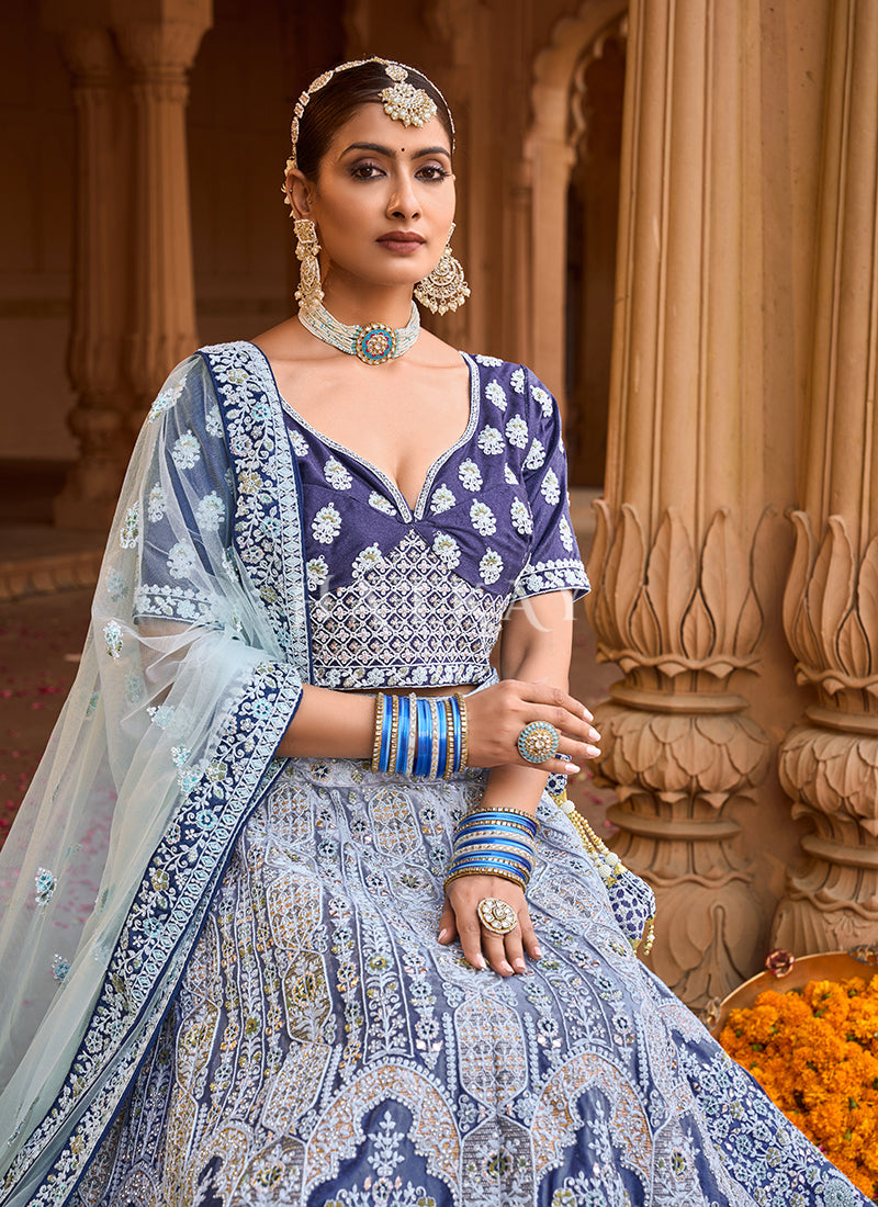 Shop Wedding Lehenga In USA, UK, Canada, Germany, Mauritius, Singapore With Free Shipping Worldwide.
