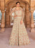 Off White Multi Embroidered Anarkali Lehenga