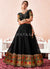 Black And Red Multi Embroidered Traditional Lehenga Choli