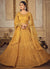 Mustard Yellow Embroidery Designer Wedding Lehenga Choli
