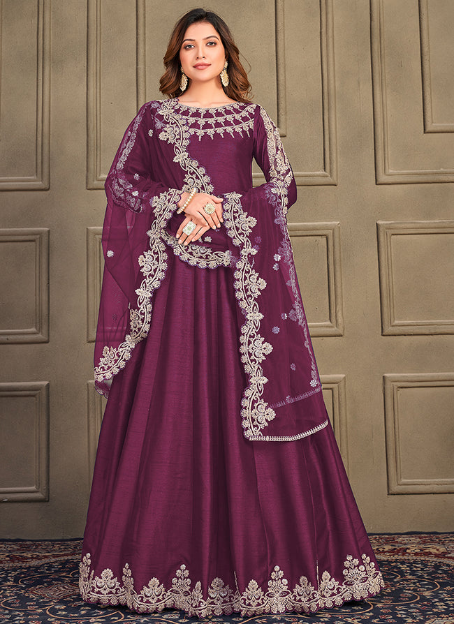 Indian Designer Party Wear Gown for Wedding Function - Evilato