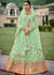 Buy Lehenga Choli - Mint Green Multi Embroidery Traditional Lehenga Choli