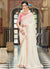 Pink And White Sequence Embroidery Designer Silk Saree