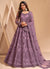 Lavender Traditional Embroidered Wedding Lehenga Choli