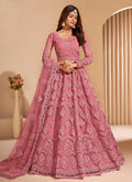 Blush Pink Traditional Embroidered Wedding Lehenga Choli