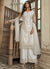 Buy Pakistani Suits - Off White Embroidery Pakistani Pant Style Suit