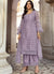 Lilac Purple Embroidery Pakistani Pant Style Suit