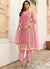 Pink Embroidery Pakistani Pant Style Suit