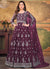 Purple Embroidery Traditional Festive Anarkali Suit