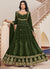 Green Sequence Embroidery Georgette Anarkali Suit