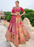 Bright Pink Multi Embroidery Wedding Lehenga Choli