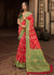 Red And Green Patola Silk Saree