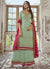 Green Embroidery Traditional Georgette Palazzo Suit