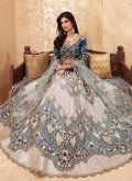 Blue And Peach Weddinng Lehenga Choli In Canada