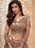 Brown Embroidered Designer Weddinng Lehenga Choli In USA