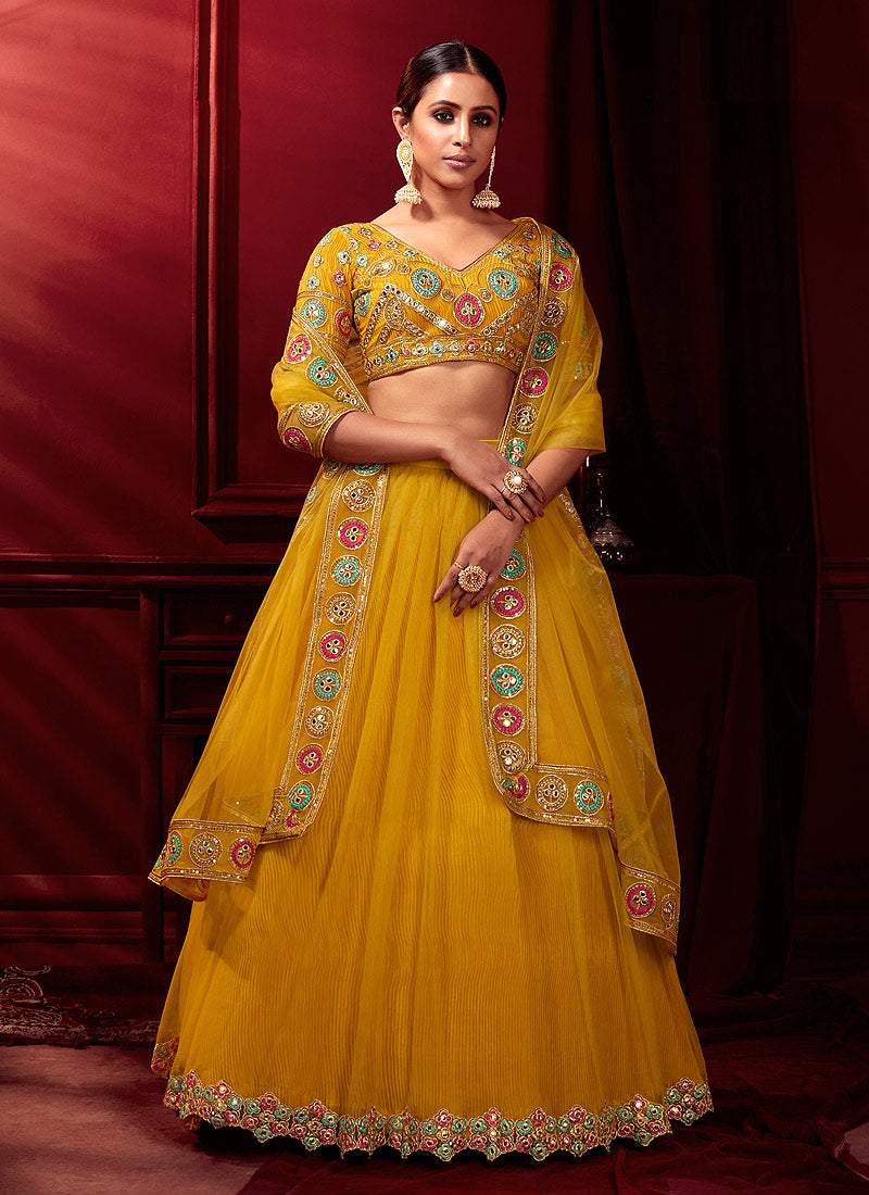 Yellow Lehenga Choli