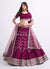 Deep Wine Heavy Embroidered Designer Wedding Lehenga Choli