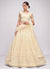 Off White Sequence Embroidered Wedding Lehenga Choli