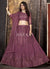 Deep Purple Sequence Embroidered Lehenga Choli