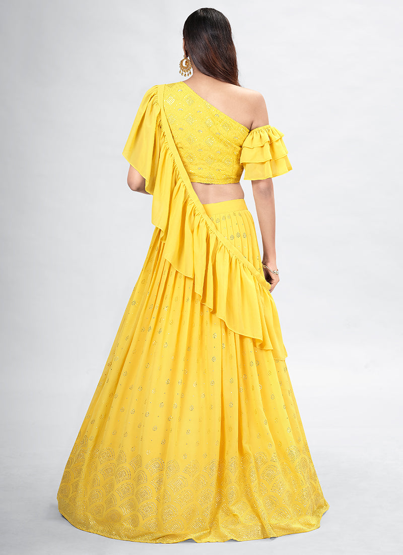 Shop Festive Lehengas In USA, UK, Canada, Germany, Mauritius, Singapore With Free Shipping Worldwide.