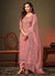 Pink Swaroski Embroidered Indian Pant Suit