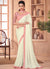 Pearl White Sequence Embroidery Traditional Wedding Saree