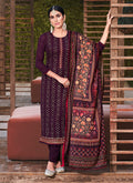Deep Purple Sequence Embroidered Salwar Suit