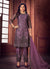 Lavender Zari Embroidered Traditional Pant Suit