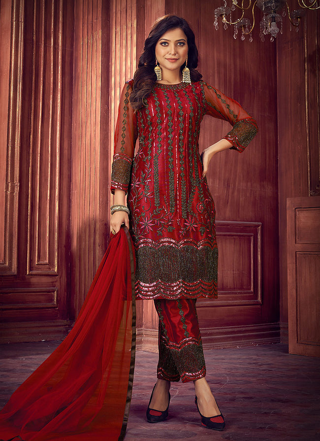 Black Color Designer Salwar Kameez in Georgette With Heavy Embroidery and  Dupatta Designer Pa… | Pakistani dress design, Pakistani dresses online, Pakistani  outfits