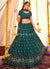 Green Embroidered Wedding Lehenga Choli