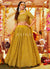 Yellow Embroidered Wedding Lehenga Choli