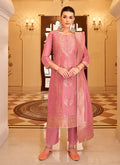 Pink Embroidered Indian Palazzo Suit