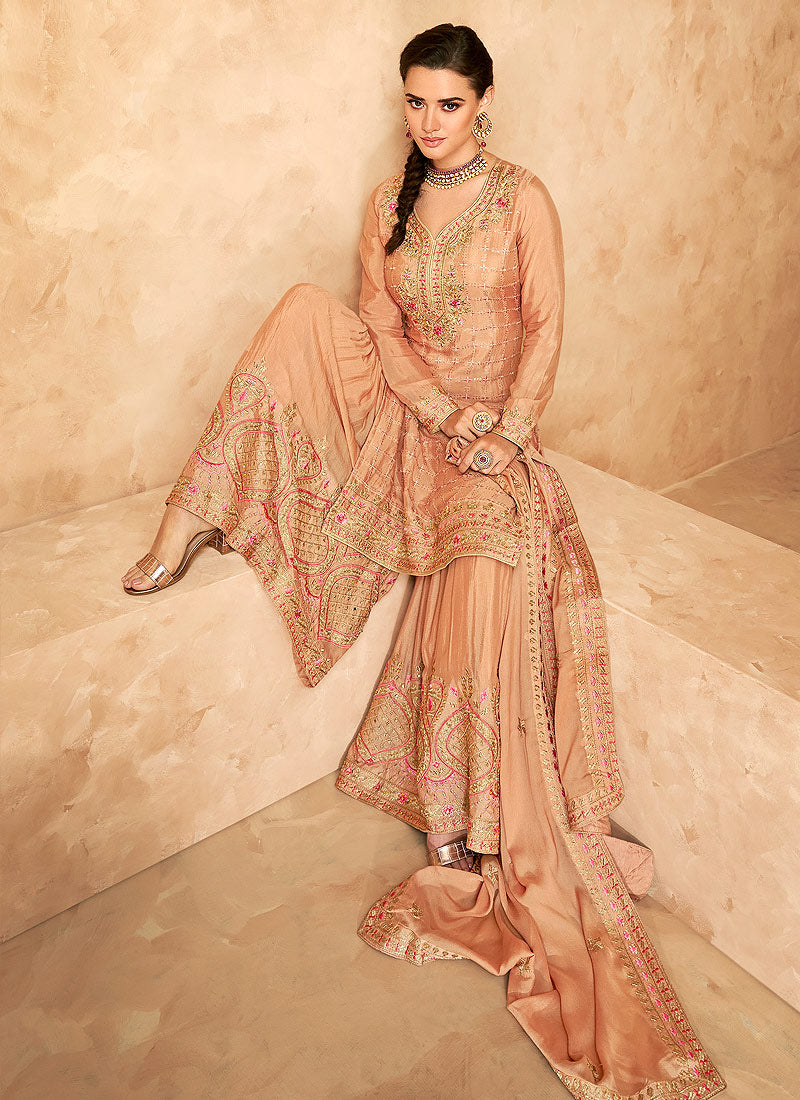Rustic Designer Gharara Suit