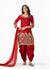 Bridal Red Mirror Work Punjabi Patiala Suit