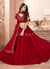 Red Sequence Embroidered Traditional Georgette Lehenga Choli