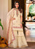 Off White Multi Embroidered Wedding Sharara Suit 