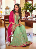Green And Pink Sharara Suit In USA